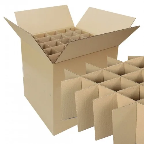 Carton à croisillons pour verres